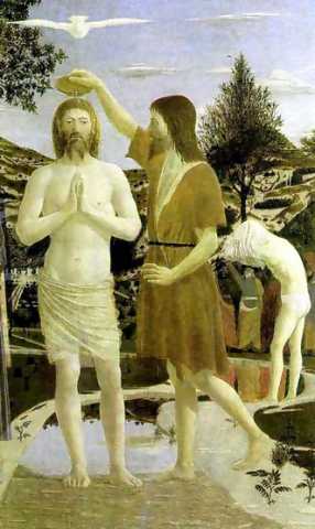 Piero della Francesca: Battesimo di Cristo