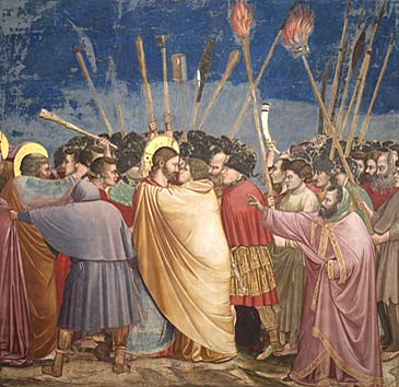 Giotto, Bacio di Giuda, Cappella degli Scrovegni, Padova