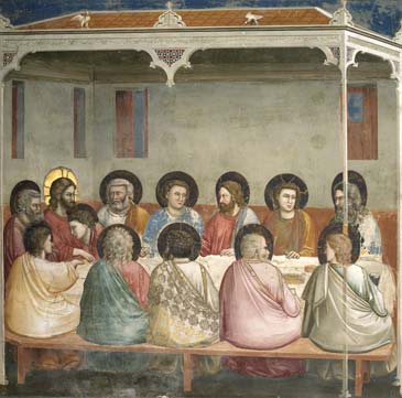 Giotto, Ultima Cena, Cappella degli Scrovegni, Padova