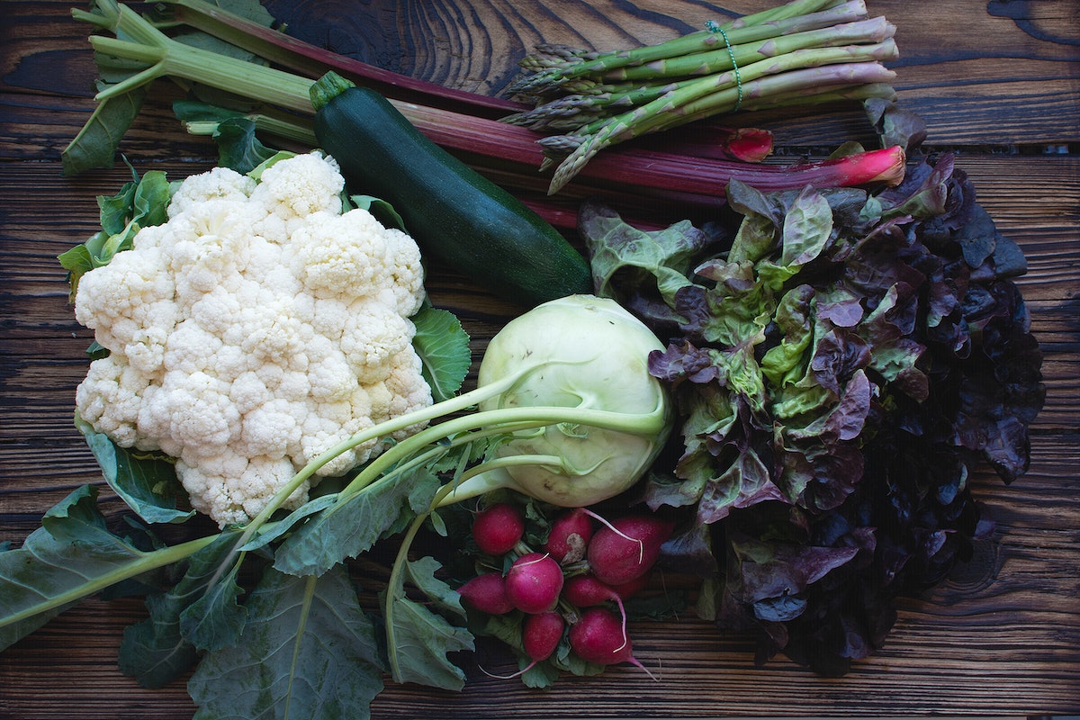 Vegetables on sale at a market